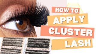 DIY:How to apply clusters eyelash tutorial.