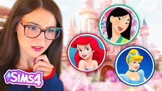 each room is a different DISNEY PRINCESS in the sims 4