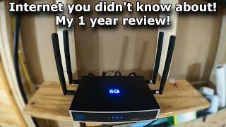 The internet you didn't know about! 1 year review on my cellular internet setup! #811