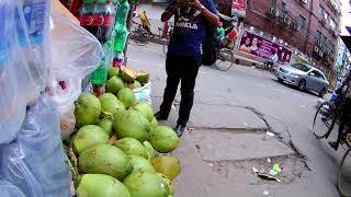 Amazing Bangladeshi coconut cutting.