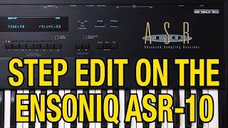 Ensoniq ASR-10 Sampler: How to Step Edit Sequence Tracks