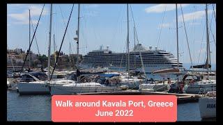 Walking tour, Port of Kavala, Greece. Dji Pocket 2.