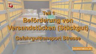 Gefahrgut - Ausbildung 1.3 ADR 2023 - Transport von Versandstücken ( Stückgut )