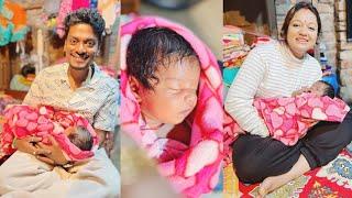 এতো দিন পরে আসার সময় হলো পুচুকুকে দেখতে #cutebaby #newbornbaby #babygirl