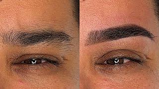 Shaping Thick Eyebrows using Henna