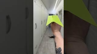 Paper + Tape = 299ft Flight. World Record? Probably.  #diy #papercrafts #airplane