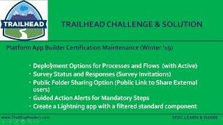 Platform App Builder Certification Maintenance Winter 19 - Trailhead Challenge