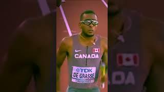 Andre De Grasse was on FIRE at the Oregon 2022 4x100!  #shorts #100m #worldathletics