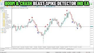 BOOM & CRASH Beast Spike Detector️‍️Indicator EA in MQL5 [PART 598] #forexalgotrader #mql5 #mt5ea