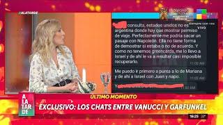 Los escandalosos chats entre Matías Garfunkel y Victoria Vanucci