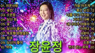 장윤정 콘서트 신곡 2024  광고없이 듣는 장윤정 노래모음 BEST 22곡 Play list 미운사랑,수은등,잡초,목포행 완행열차, 당신이 좋아,송인,약속, 좋은 당신