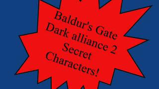Baldur's Gate Dark Alliance 2 Secret Characters