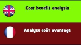 FROM ENGLISH TO FRENCH = Cost benefit analysis