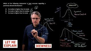 Skewness (for the @CFA Level 1 exam)