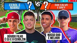 FARPAÇÃO NO 2V2 COM A VISÃO DOS 4! CEROL e NOBRU FIZERAM DUPLA CONTRA DREY E DAK CALVO!