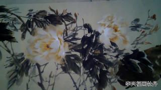 Chinese Painting Flowers  - White Peonies