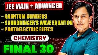 Quantum Numbers and Schrodinger's Wave Equation One Shot JEE 2025 |  #jee #jeemains