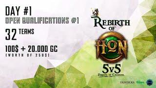 Day #1 5v5 FoC Rebirth of HoN Open Qualifications