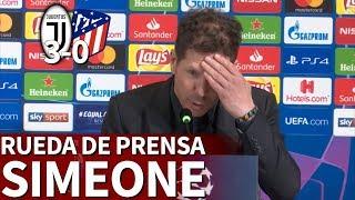 Juventus 3 - Atlético 0 | Rueda de prensa de Simeone | Diario AS