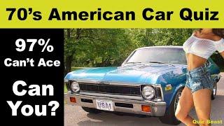 70's American Car Quiz: Can You Guess the Classic Ride or Do You Suck Exhaust?