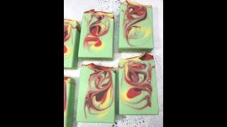 Apple Cinnamon Soap - Making and Cutting - Cold Process - SwanSoapandSuch