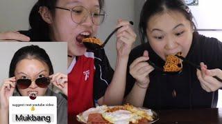 [Mukbang] Ah Leong sama adik dia si mushroom try mukhbang challenge!!