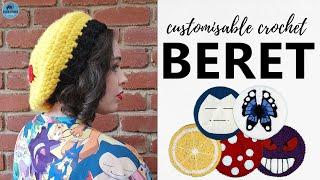 Crochet a beret using any yarn weight & hook size!