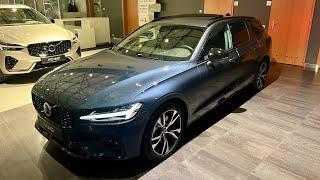 Volvo V60 B4 Plus Dark | Denim Blue | Nappa Charcoal interior (RGOR)