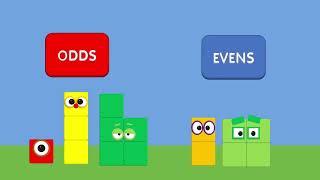 Learn 2 common kinds of numbers! | Numberblocks advanced! - Episode 1 - Odds and evens | Q-Kidds!