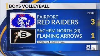 Fairport boys volleyball, Pittsford girls swimming win state titles