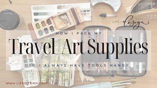 Travel Art Supplies Roundup - how to pack your watercolor tools