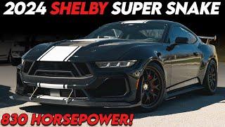 2024 Shelby Super Snake Mustang in Shadow Black w/ Silver Stripes Serial #53