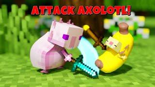 Attack the Axolotl !!! & MINECRAFT best funny anime compilation!