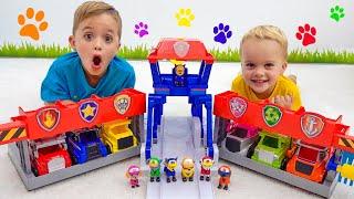 Missione di salvataggio dei camion giocattolo Vlad e Niki PAW Patrol