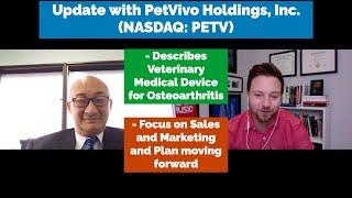 PetVivo Describes Veterinary Medical Device for Osteoarthritis, Focus on Sales and Marketing