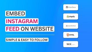 Embed Instagram Feed on Website | IG Feed on HTML, Wix, WordPress, Squarespace & Shopify