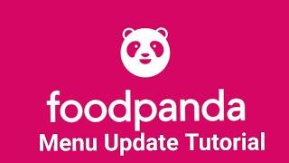 Foodpanda Portal Menu Update and Add Photo