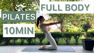 10MIN Full Body Workout // At-Home Pilates // No equipment | Nina Fit