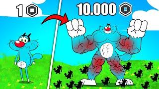 Roblox Oggy Train His Body At Max Level For Body Building With Jack | Rock Indian Gamer |