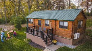 The Rancher - Tiny Home Log Cabin on a Trailer Frame