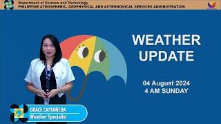 Public Weather Forecast issued at 4AM | August 04, 2024 - Sunday