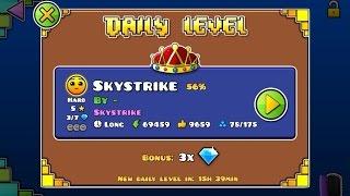 Geometry Dash World - Daily featured #19 - Skystrike (all coins)