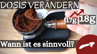 Warum du die Dosis beim Espressobrühen verändern solltest!