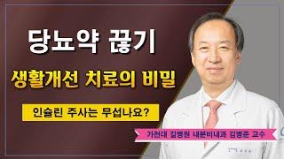 당뇨약 끊기  생활개선 치료의 비밀 / 가천대 길병원 내분비내과 김병준 교수