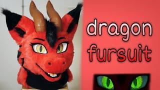 Making a Red Dragon Fursuit | Commission