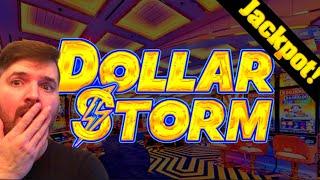 Betting Upto $30.00/SPIN On Dollar Storm Slot Machine! JACKPOT HAND PAY!