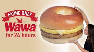 Eating WAWA for 24 HOURS // Julia Get's KICKED OUT!! 