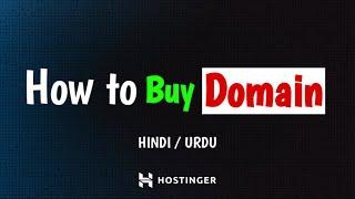How To Buy Domain From Hostinger For Shopify And Blogger