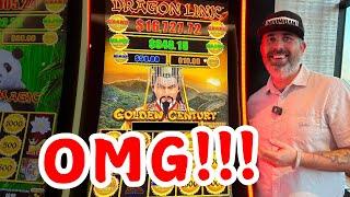 UNBELIEVABLE I CALLED IT!  A HAND PAY JACKPOT!  ON DRAGON LINK GOLDEN CENTURY