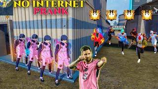 MESSI NO INTERNET PRANK | FREE FIRE FUNNY GAMEPLAY | NADIYA FF